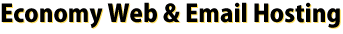 Economy Web & Email Hosting
